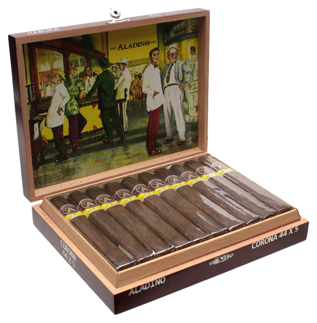 Aladino Maduro Box-pressed Corona Box of 20