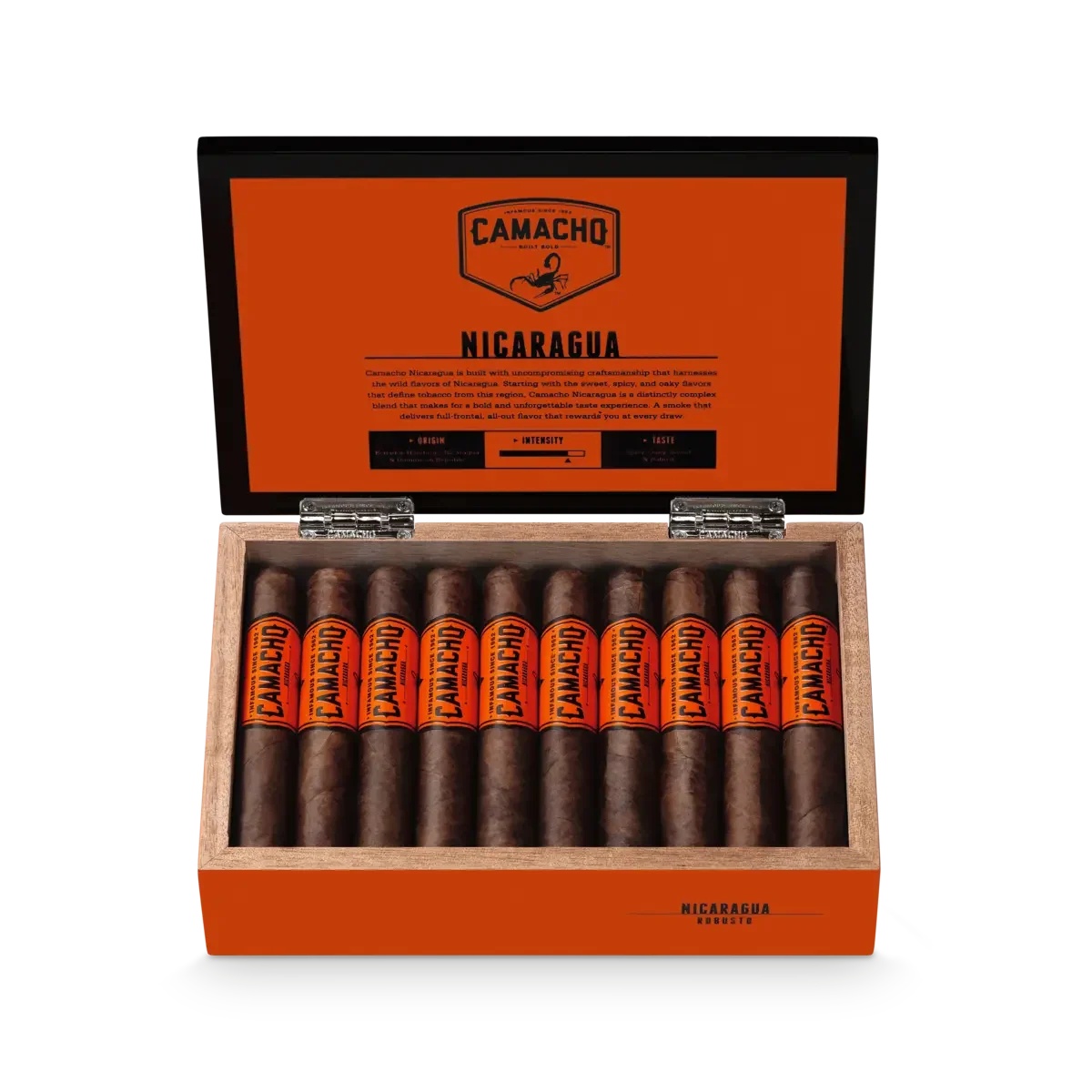 Camacho Nicaragua Robusto Box of 20