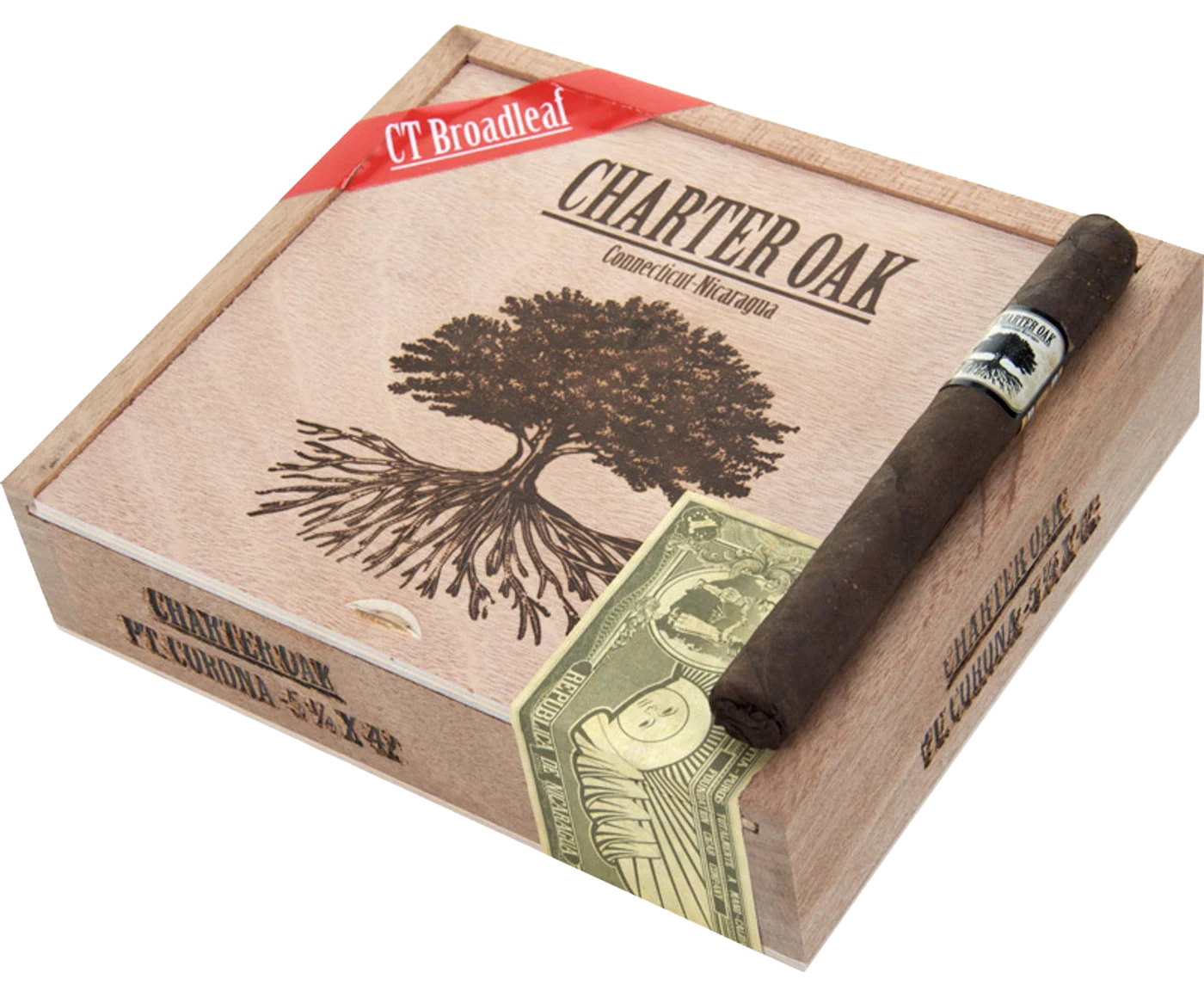 Foundation Charter Oak CT Broadleaf Petite Corona Box of 20