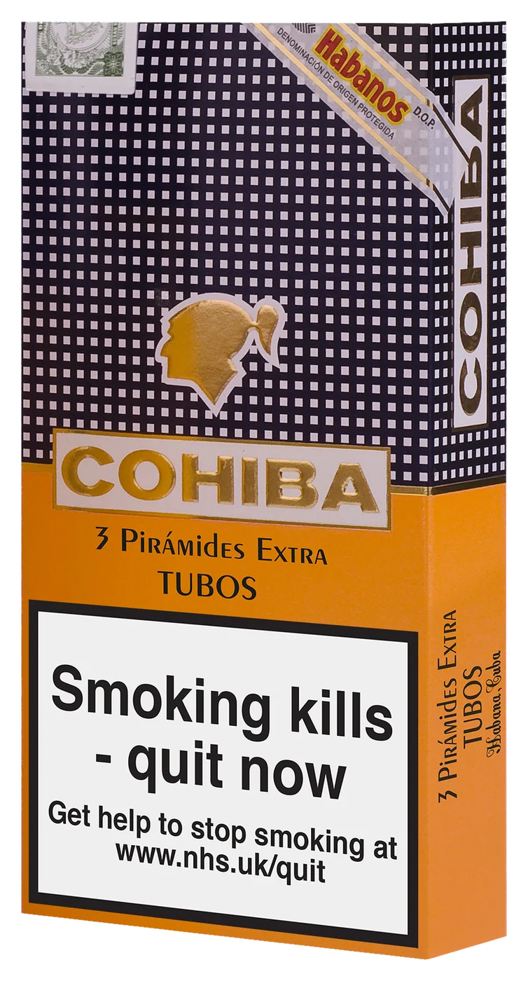 Cohiba Piramides Extra Tubos Pack of 3