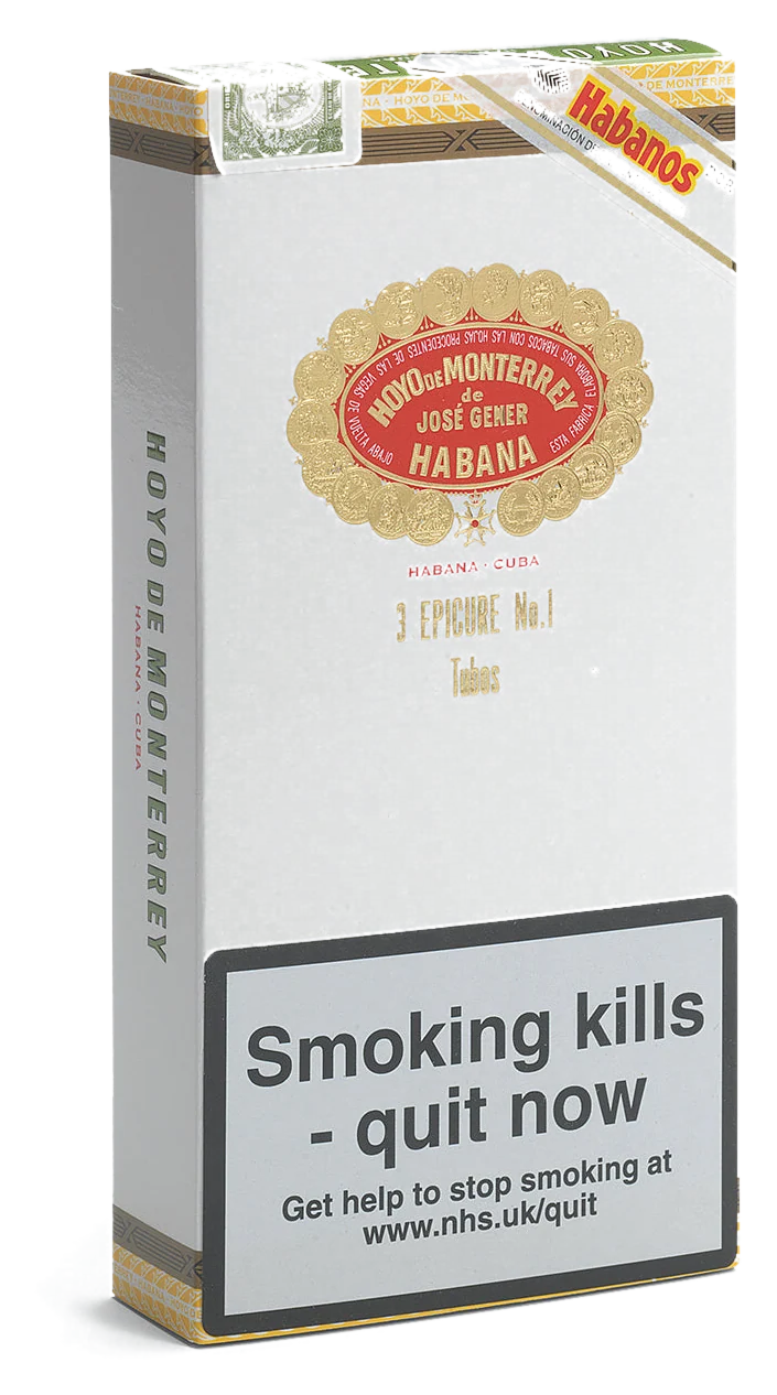 Hoyo De Monterrey Epicure No. 1 Tubos Pack of 3
