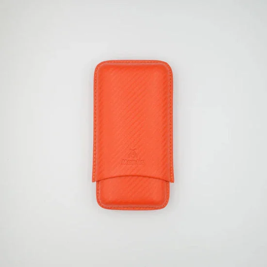 NeoCase Carbon Series 3 Cigar Case - Carbon Mantis Orange