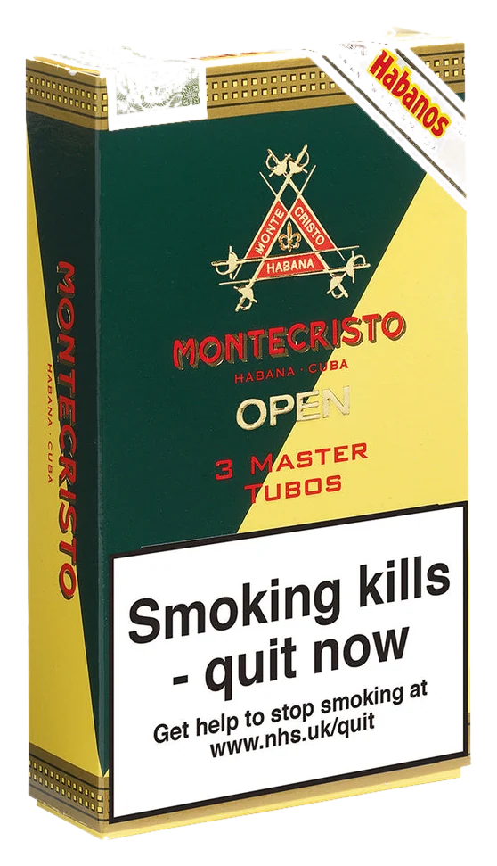 Montecristo Open Master Tubos Pack of 3