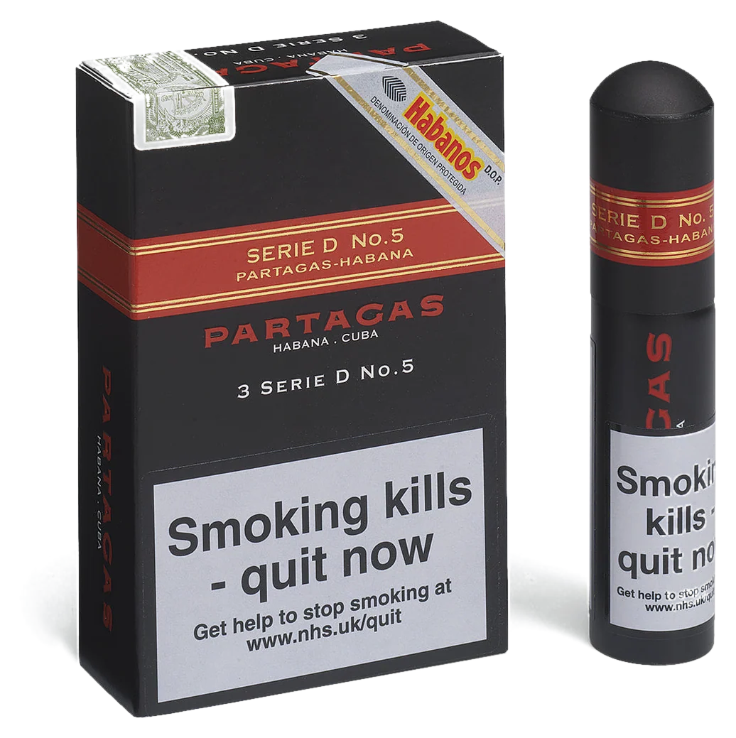 Partagas Serie D No. 5 Tubos Pack of 3