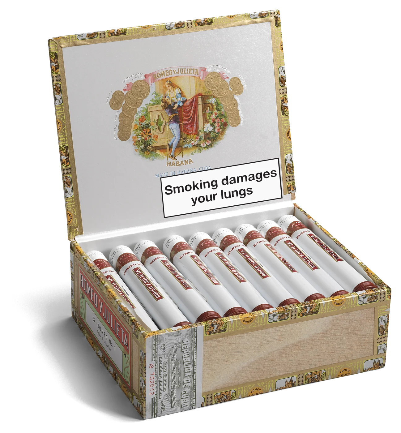 Romeo y Julieta No. 1 Tubos Box of 25