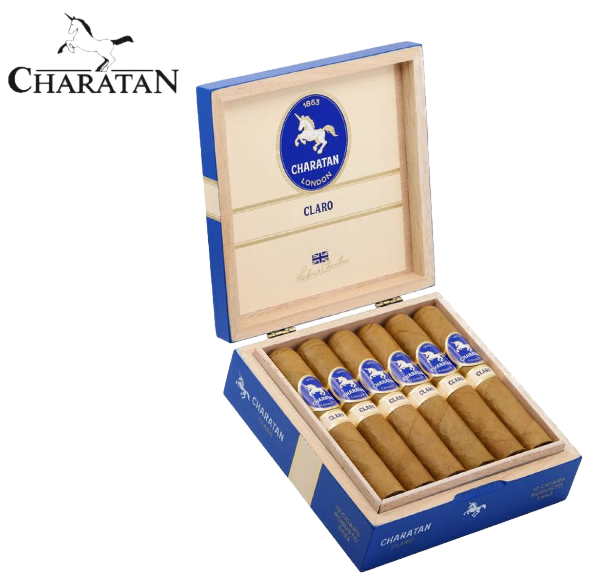 Charatan Claro Robusto Box of 12