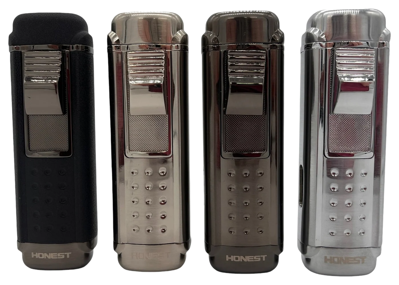 Honest Macbeth Quad Cigar lighter With Punch - Gunmetal