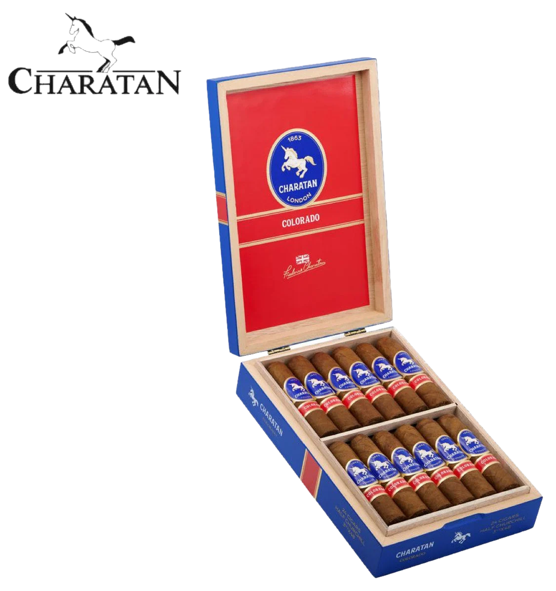 Charatan Colorado Half Churchill Box of 24