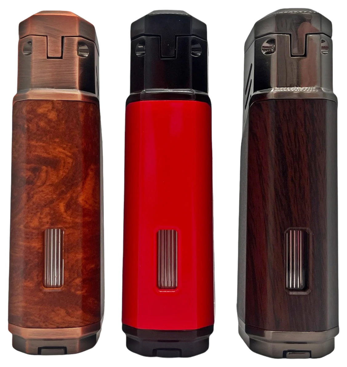 Honest Yorick Triple Jet flame lighter with punch - Copper